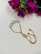Simple Kundan Polki Bracelet With Adjustable Chain | Girls Bracelet